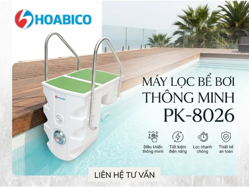 máy lọc bể bơi thông minh PK-8026