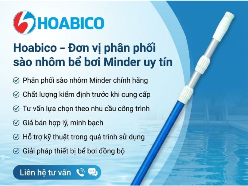 Sào nhôm bể bơi Minder
