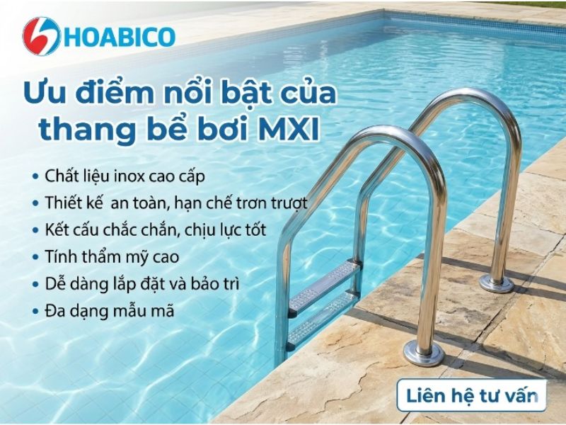 Thang bể bơi MXI