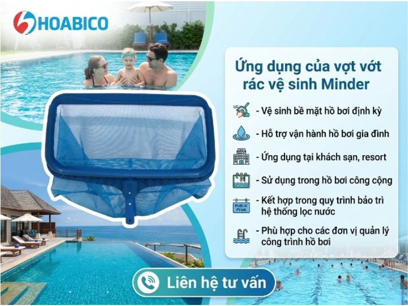 Vợt vớt rác vệ sinh Minder