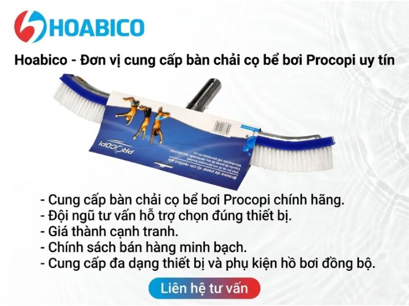 bàn chải cọ bể bơi Procopi