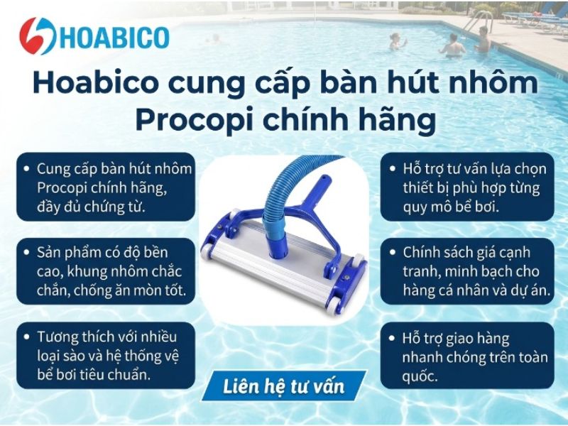 bàn hút nhôm Procopi