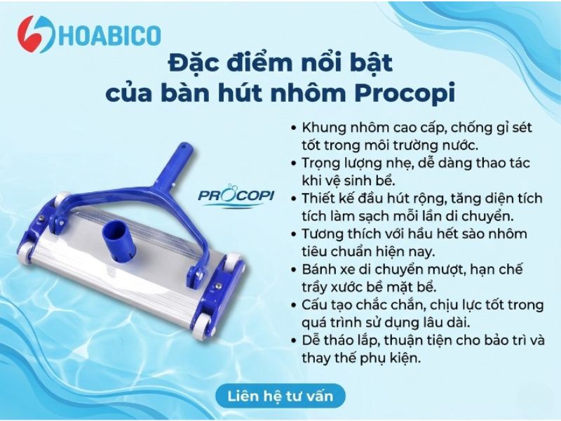 bàn hút nhôm Procopi