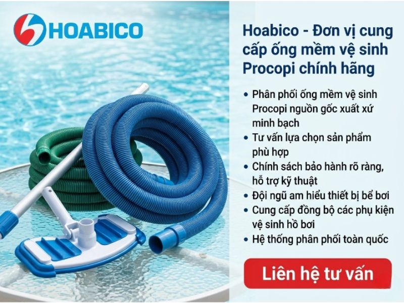 Ống mềm vệ sinh bể bơi Procopi