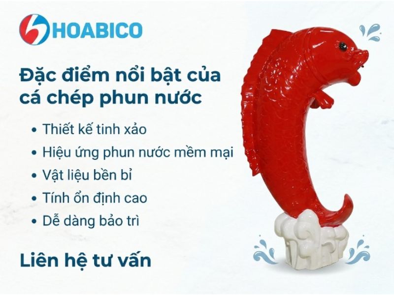 Cá chép phun nước bể bơi