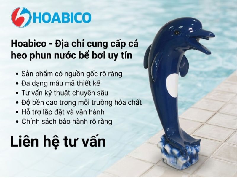 Cá heo phun nước bể bơi