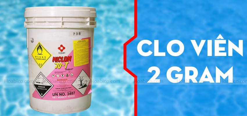 Hóa chất Chlorine Trung Quốc (70%) - Hóa chất bể bơi Hoabico