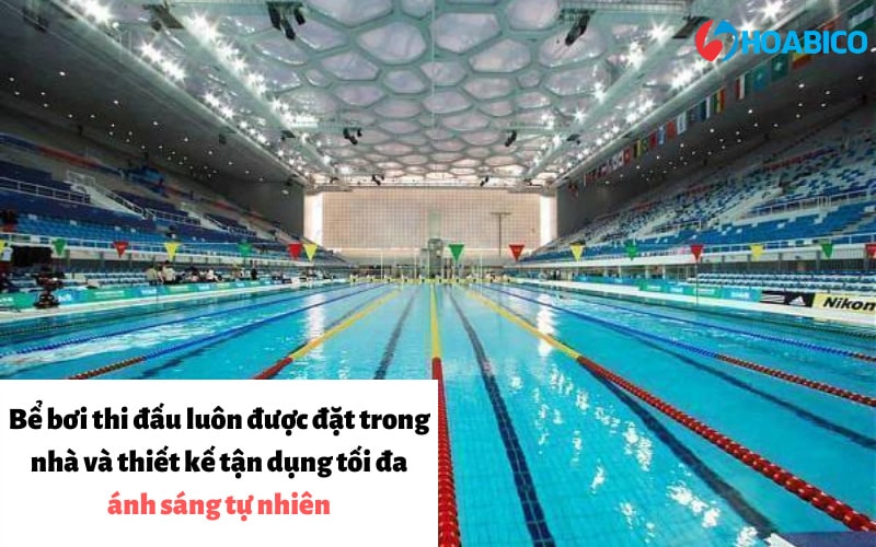 Các yêu cầu khác với bể bơi thi đấu tiêu chuẩn Olympic 