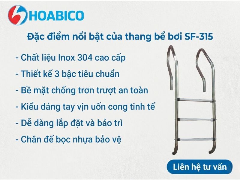Thang bể bơi SF-315