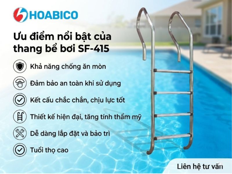 Thang bể bơi SF-415