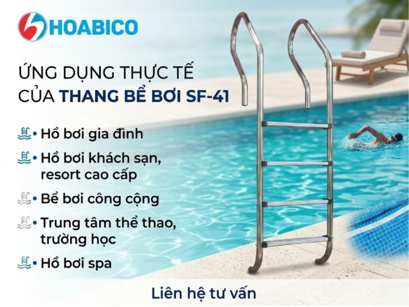 Thang bể bơi SF-415