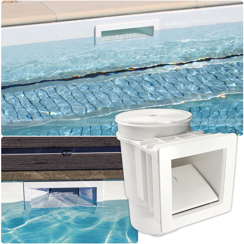 Ứng dụng sản phẩm Skimmer hút nước mặt bể bơi EM0010C