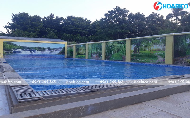 Hoabico bàn giao công trình bể bơi khách sạn Minh Long, Ba Vì, Hà Nội