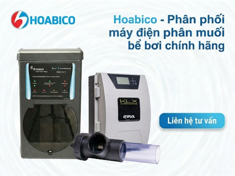 máy điện phân muối bể bơi