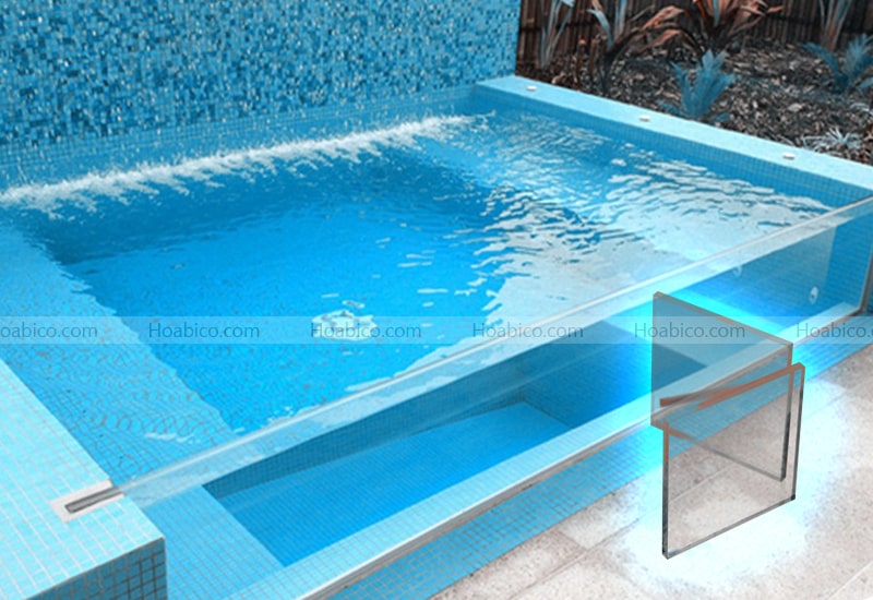 Ứng dụng tấm acrylic bể bơi