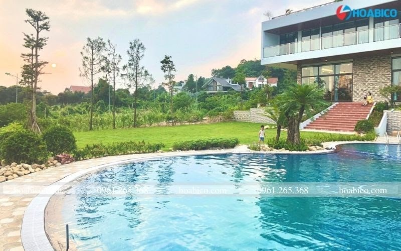 Hoàn thiện công trình bể bơi biệt thự C79 sân golf- Tam Đảo, Vĩnh Phúc