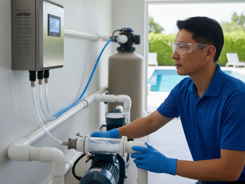 Cách làm sạch bể bơi không dùng hóa chất