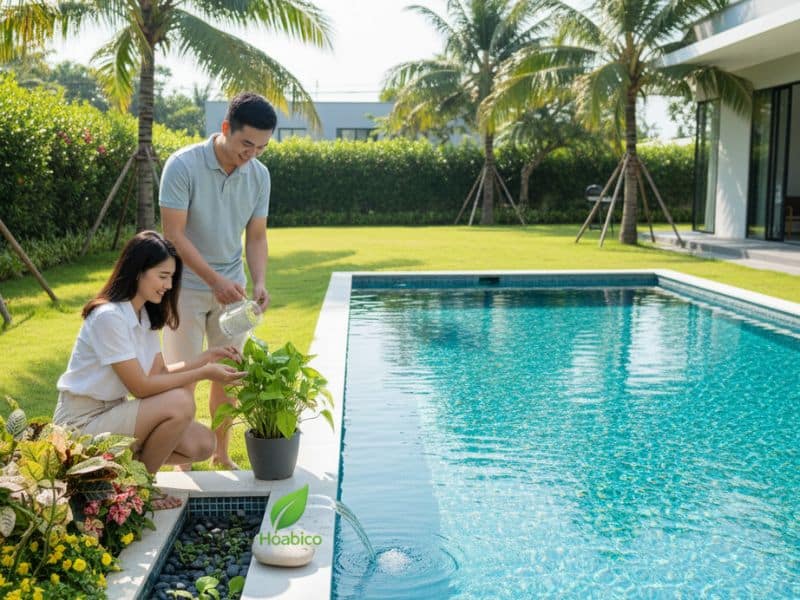 Cách làm sạch bể bơi không dùng hóa chất