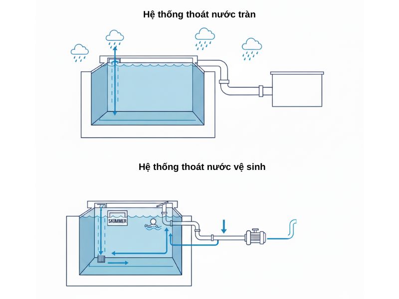 Thiết kế cấp thoát nước bể bơi