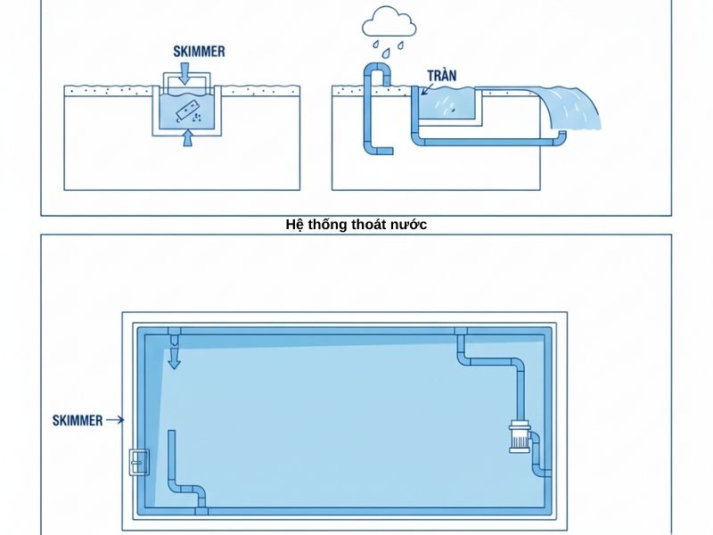Thiết kế cấp thoát nước bể bơi