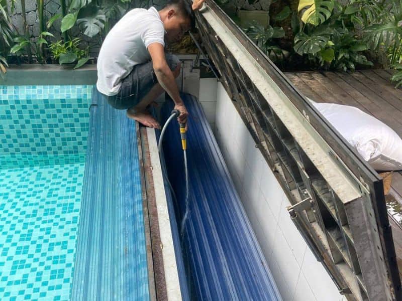 Hoabico bàn giao công trình bảo trì bể bơi tại phường Hoàng Liệt, Hà Nội