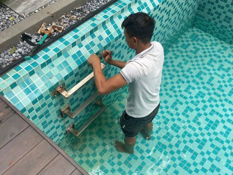 Hoabico bàn giao công trình bảo trì bể bơi tại phường Hoàng Liệt, Hà Nội