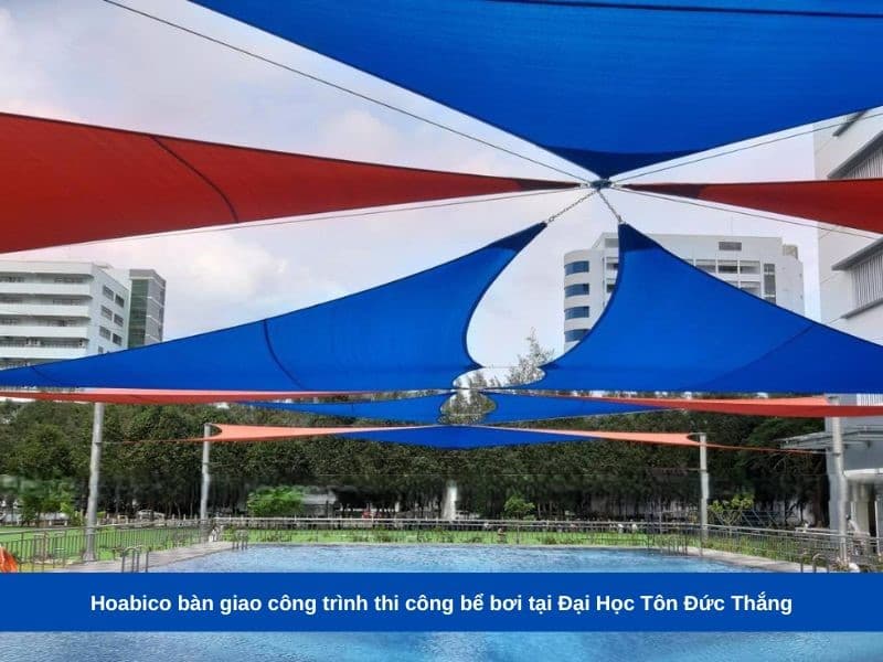 Hoabico bàn giao công trình thi công bể bơi tại Đại Học Tôn Đức Thắng