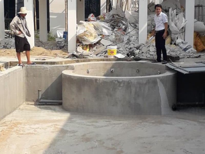 Hoabico bàn giao công trình thi công bể bơi tại Phường Vinh Hưng, Nghệ An