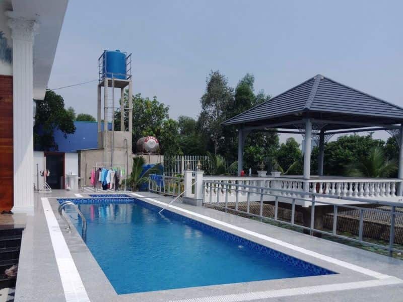 Hoabico bàn giao công trình thi công bể bơi cho chị Tuyền tại TP. Hồ Chí Minh