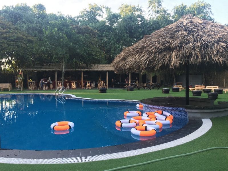 Hoabico bàn giao công trình thi công bể bơi cho nhà hàng Tre tại Hà Nội