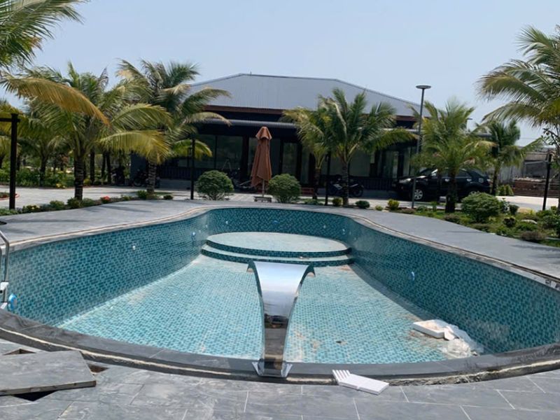 Hoabico bàn giao công trình thi công bể bơi tại Bình Sơn, Quảng Ngãi