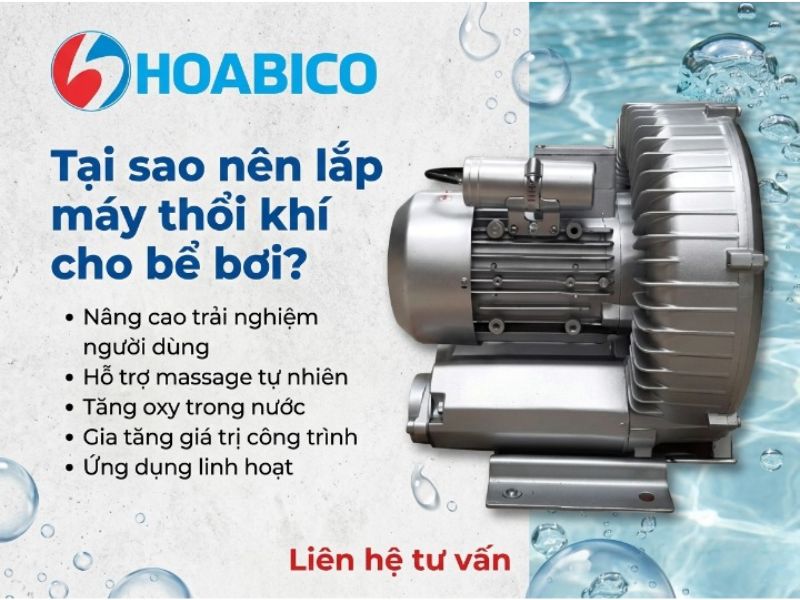 Máy thổi khí bể bơi 