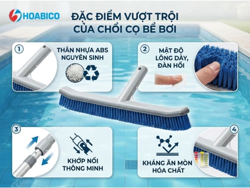 Chổi cọ vệ sinh bể bơi