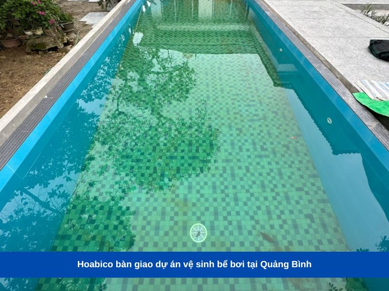 dự án vệ sinh bể bơi tại Quảng Bình