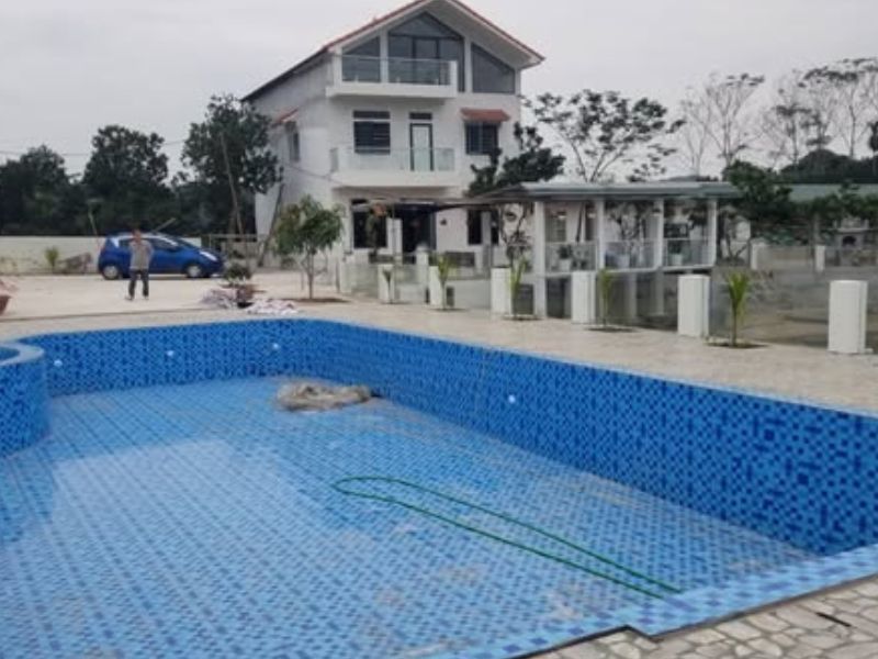 Hoabico bàn giao công trình thi công bể bơi tại Quảng Nam
