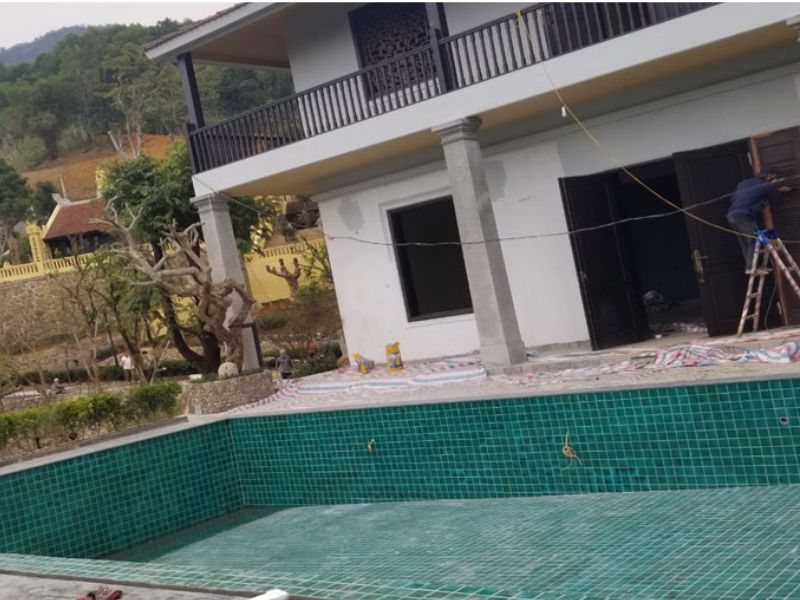 Hoabico bàn giao công trình thi công bể bơi tại Thanh Hóa
