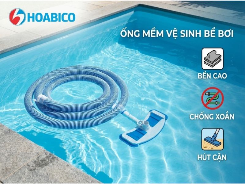 Ống mềm vệ sinh bể bơi