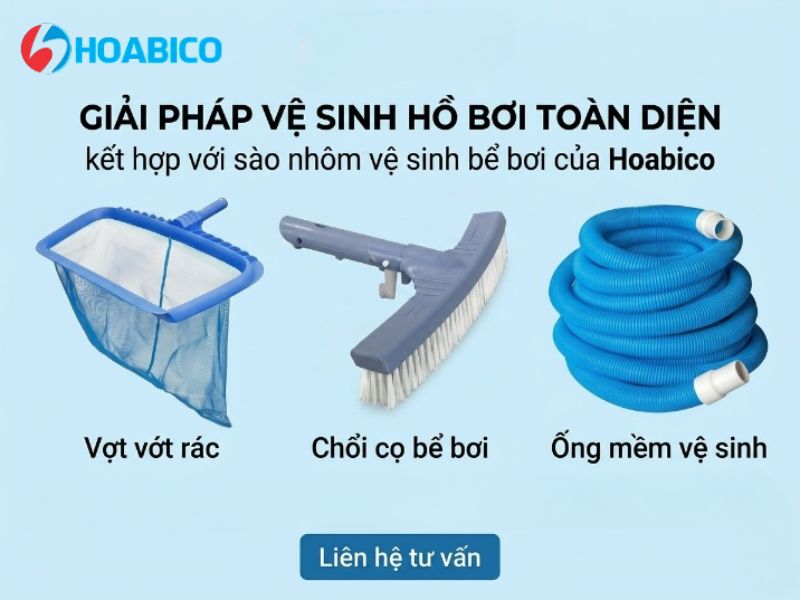 sào nhôm vệ sinh hồ bơi