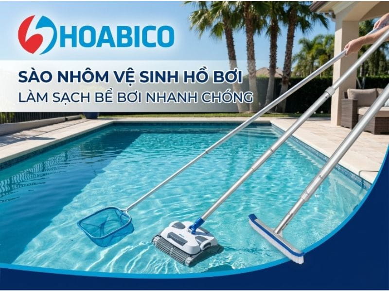 sào nhôm vệ sinh hồ bơi