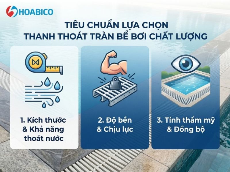 Thanh thoát tràn bể bơi