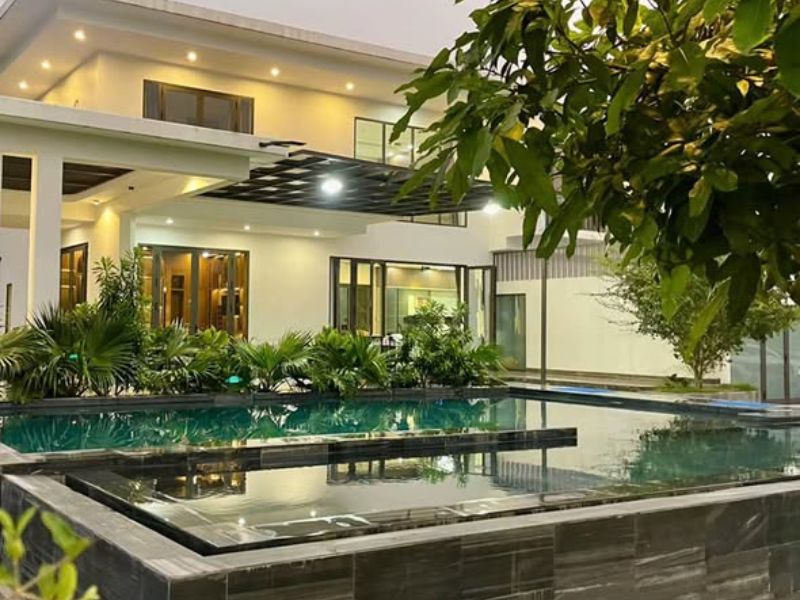 công trình thi công bể bơi cho chị Thúy tại HCM