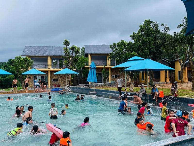 Hoabico bàn giao công trình thi công bể bơi kinh doanh tại Vĩnh Phúc