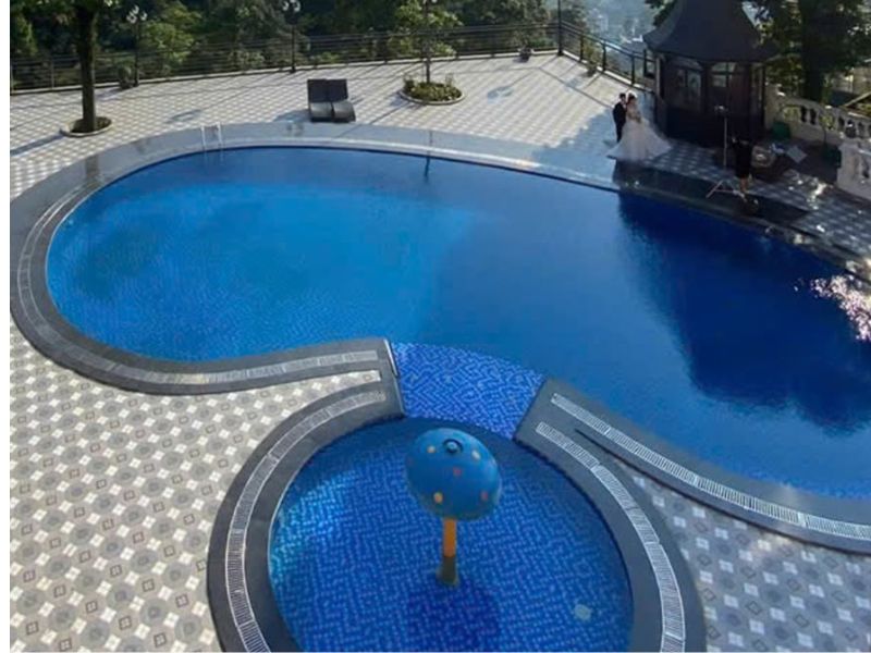 Hoabico bàn giao công trình thi công bể bơi ở khách sạn tại Tam Đảo