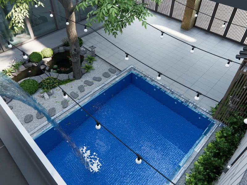 Hoabico bàn giao công trình thi công bể bơi tại Vũng Tàu