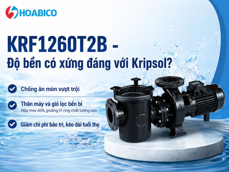 Đánh giá máy bơm Kripsol KRF1260T2B