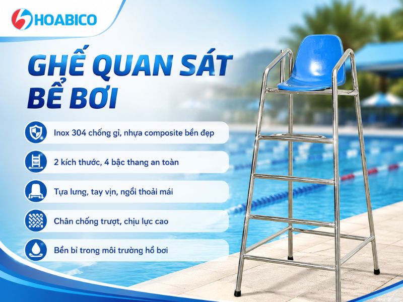Ghế quan sát bể bơi