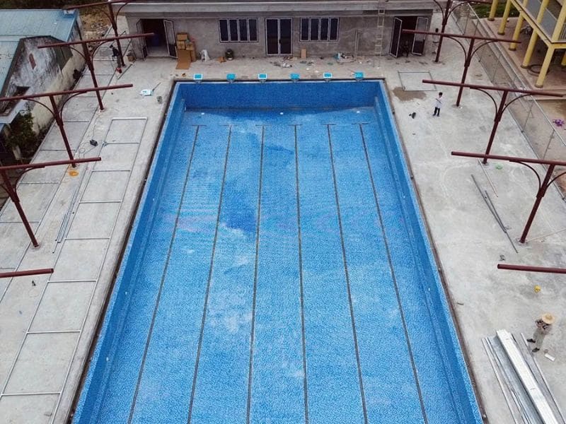 Hoabico bàn giao công trình thi công bể bơi thể thao tại Cao Bằng