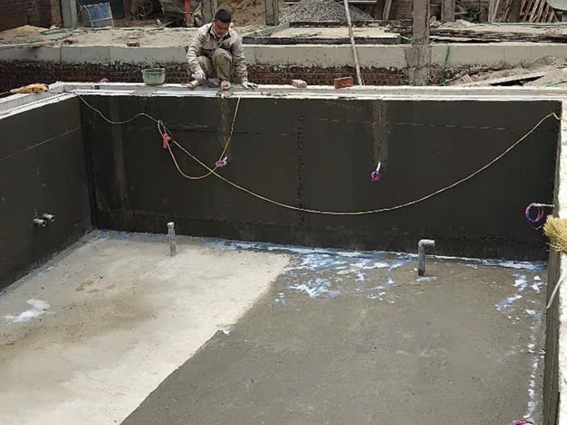 Hoabico thi công công trình bể bơi tại Ba Vì