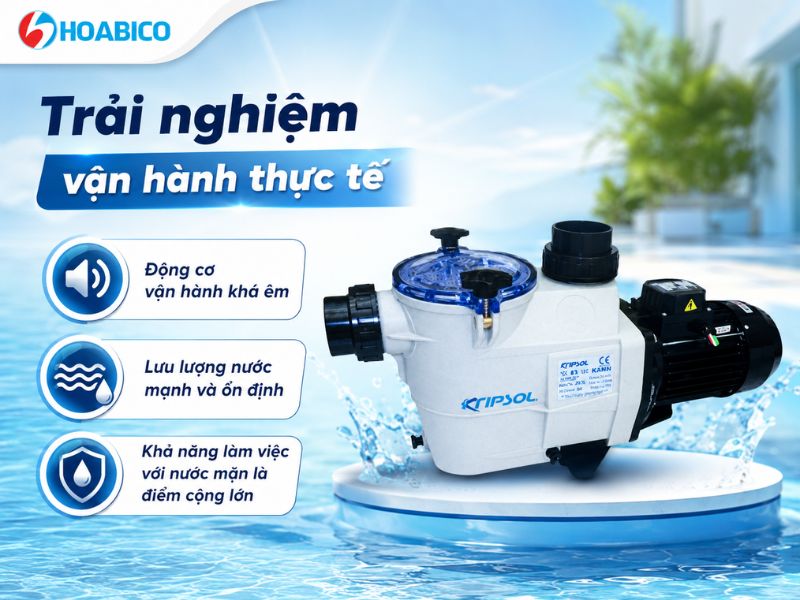 Review máy bơm bể bơi Kripsol KSE