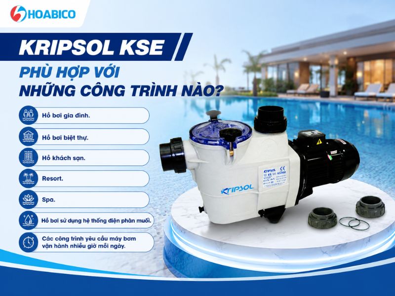Review máy bơm bể bơi Kripsol KSE
